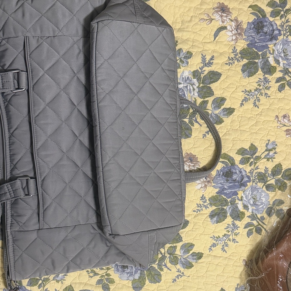 Vera Bradley Quilted Silver Work Tote Bag - Picture 10 of 10